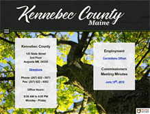 Tablet Screenshot of kennebeccounty.org